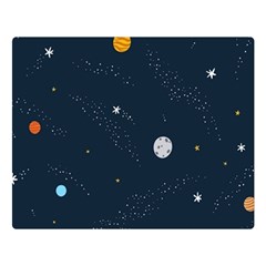 Space Nasa Galaxy Two Sides Premium Plush Fleece Blanket (large) by Perong