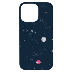 Space Nasa Galaxy Iphone 14 Pro Max Black Uv Print Case by Perong