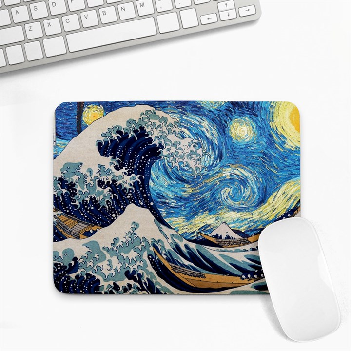 The Great Wave Of Kanagawa Painting Small Mousepad