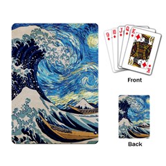 The Great Wave Of Kanagawa Painting Playing Cards Single Design (rectangle)