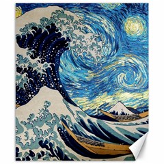 The Great Wave Of Kanagawa Painting Canvas 8  X 10  by Perong