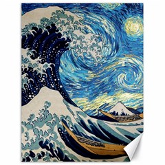 The Great Wave Of Kanagawa Painting Canvas 18  X 24  by Perong