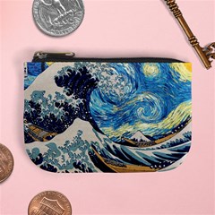 The Great Wave Of Kanagawa Painting Mini Coin Purse by Perong