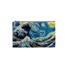 The Great Wave Of Kanagawa Painting Cosmetic Bag (small)