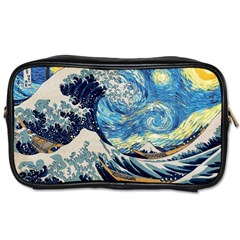 The Great Wave Of Kanagawa Painting Toiletries Bag (two Sides) by Perong