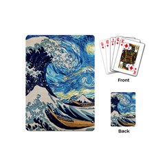 The Great Wave Of Kanagawa Painting Playing Cards Single Design (mini) by Perong