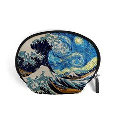 The Great Wave Of Kanagawa Painting Accessory Pouch (small) by Perong