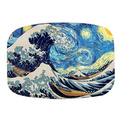 The Great Wave Of Kanagawa Painting Mini Square Pill Box by Perong