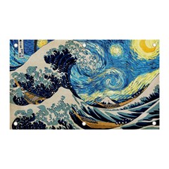 The Great Wave Of Kanagawa Painting Banner And Sign 5  X 3  by Perong