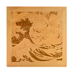 The Great Wave Of Kanagawa Painting Wood Photo Frame Cube by Perong