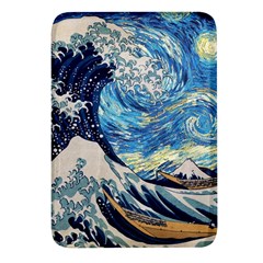 The Great Wave Of Kanagawa Painting Rectangular Glass Fridge Magnet (4 Pack) by Perong