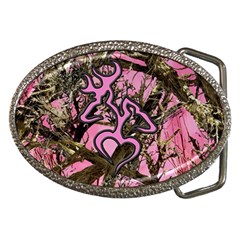 Pink Browning Deer Glitter Camo Belt Buckles by Perong