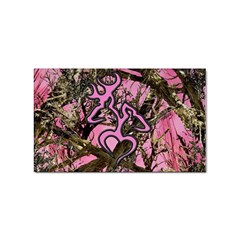 Pink Browning Deer Glitter Camo Sticker (Rectangular)