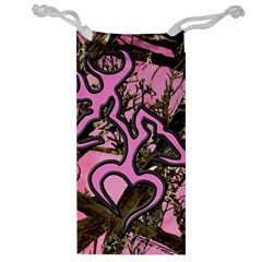 Pink Browning Deer Glitter Camo Jewelry Bag