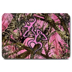 Pink Browning Deer Glitter Camo Large Doormat