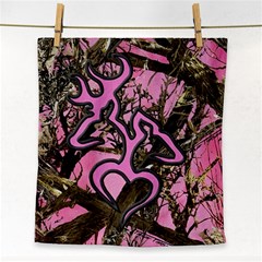 Pink Browning Deer Glitter Camo Face Towel by Perong