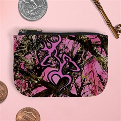 Pink Browning Deer Glitter Camo Mini Coin Purse