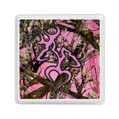 Pink Browning Deer Glitter Camo Memory Card Reader (Square)