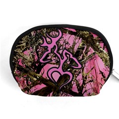 Pink Browning Deer Glitter Camo Accessory Pouch (Medium)