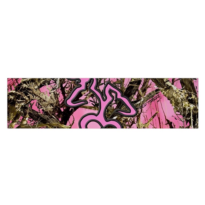 Pink Browning Deer Glitter Camo Oblong Satin Scarf (16  x 60 )