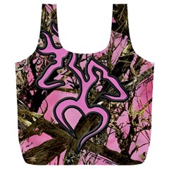 Pink Browning Deer Glitter Camo Full Print Recycle Bag (XXL)