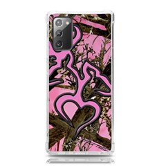 Pink Browning Deer Glitter Camo Samsung Galaxy Note 20 TPU UV Case