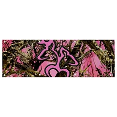 Pink Browning Deer Glitter Camo Banner and Sign 9  x 3 