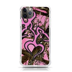 Pink Browning Deer Glitter Camo iPhone 11 Pro Max 6.5 Inch TPU UV Print Case