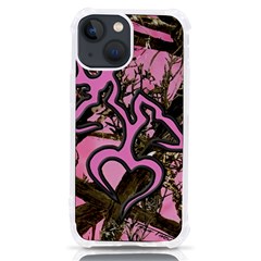 Pink Browning Deer Glitter Camo iPhone 13 mini TPU UV Print Case