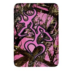 Pink Browning Deer Glitter Camo Rectangular Glass Fridge Magnet (4 pack)