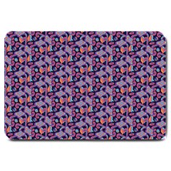 Trippy Cool Pattern Large Doormat by designsbymallika