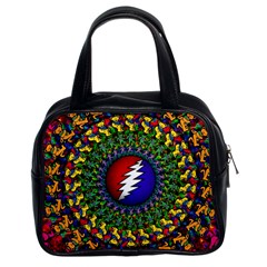 Grateful Dead Bear Pattern Classic Handbag (two Sides) by Maspions