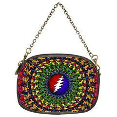 Grateful Dead Bear Pattern Chain Purse (one Side)