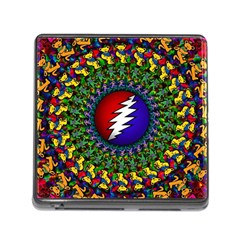 Grateful Dead Bear Pattern Memory Card Reader (square 5 Slot)