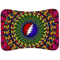 Grateful Dead Bear Pattern Velour Seat Head Rest Cushion