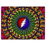 Grateful Dead Bear Pattern Premium Plush Fleece Blanket (Extra Small) 40 x30  Blanket Front