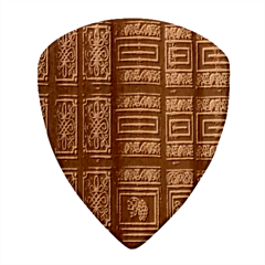 Detail Golden Gold Ornaments Wood Guitar Pick (set Of 10)