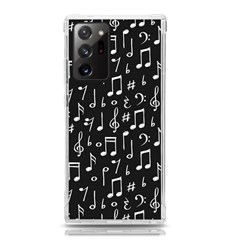 Chalk Music Notes Signs Seamless Pattern Samsung Galaxy Note 20 Ultra Tpu Uv Case by Ravend