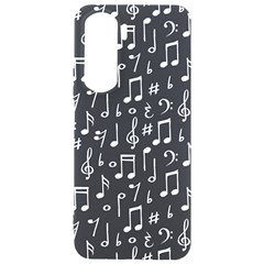 Chalk Music Notes Signs Seamless Pattern Samsung Galaxy S24 Plus 6 7 Inch Black Tpu Uv Case by Ravend