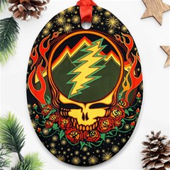 Grateful Dead Scarlet Fire Ornament (oval)