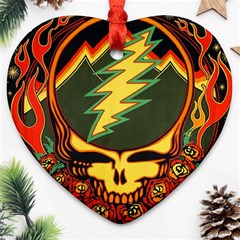 Grateful Dead Scarlet Fire Ornament (heart)