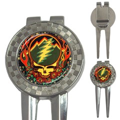 Grateful Dead Scarlet Fire 3-in-1 Golf Divots by Perong