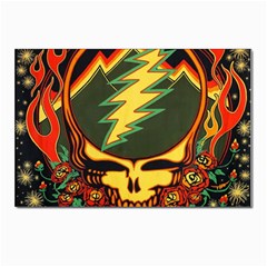 Grateful Dead Scarlet Fire Postcard 4 x 6  (pkg Of 10) by Perong