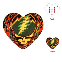 Grateful Dead Scarlet Fire Playing Cards Single Design (heart)