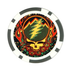 Grateful Dead Scarlet Fire Poker Chip Card Guard by Perong