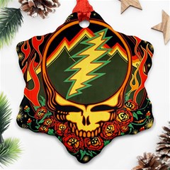 Grateful Dead Scarlet Fire Ornament (snowflake) by Perong