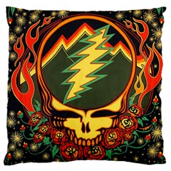 Grateful Dead Scarlet Fire Large Premium Plush Fleece Cushion Case (one Side) by Perong