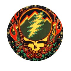 Grateful Dead Scarlet Fire Mini Round Pill Box (pack Of 5) by Perong