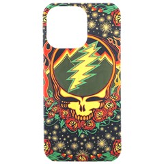 Grateful Dead Scarlet Fire Iphone 15 Pro Max Black Uv Print Pc Hardshell Case by Perong