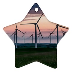 Wind Giants At Twilight Ornament (star) by Tellerarts